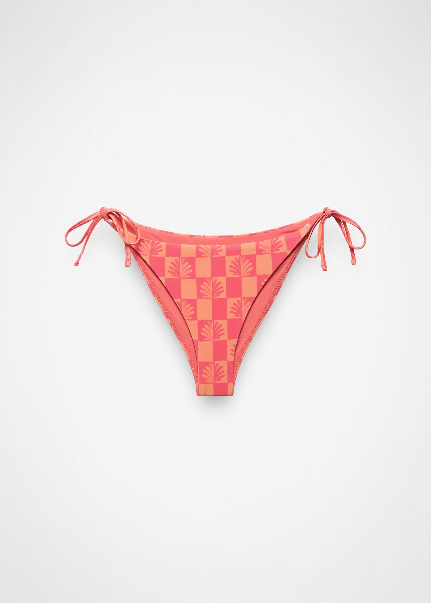 Womens prAna Hana Highway Swim Bottom - Guava Pop Checker