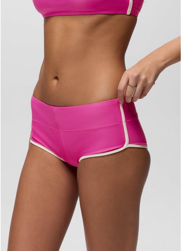 Tropic Kiss Hipster Swim Bottom, Color: Berry Beam, image 2