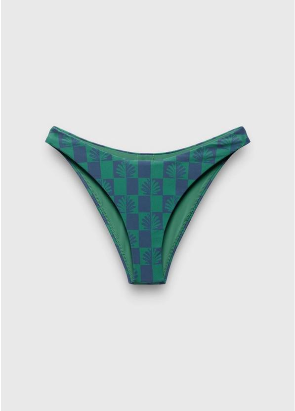 Lahari Classic Swim Bottom, Color: Bluff Blue Checker, image 1