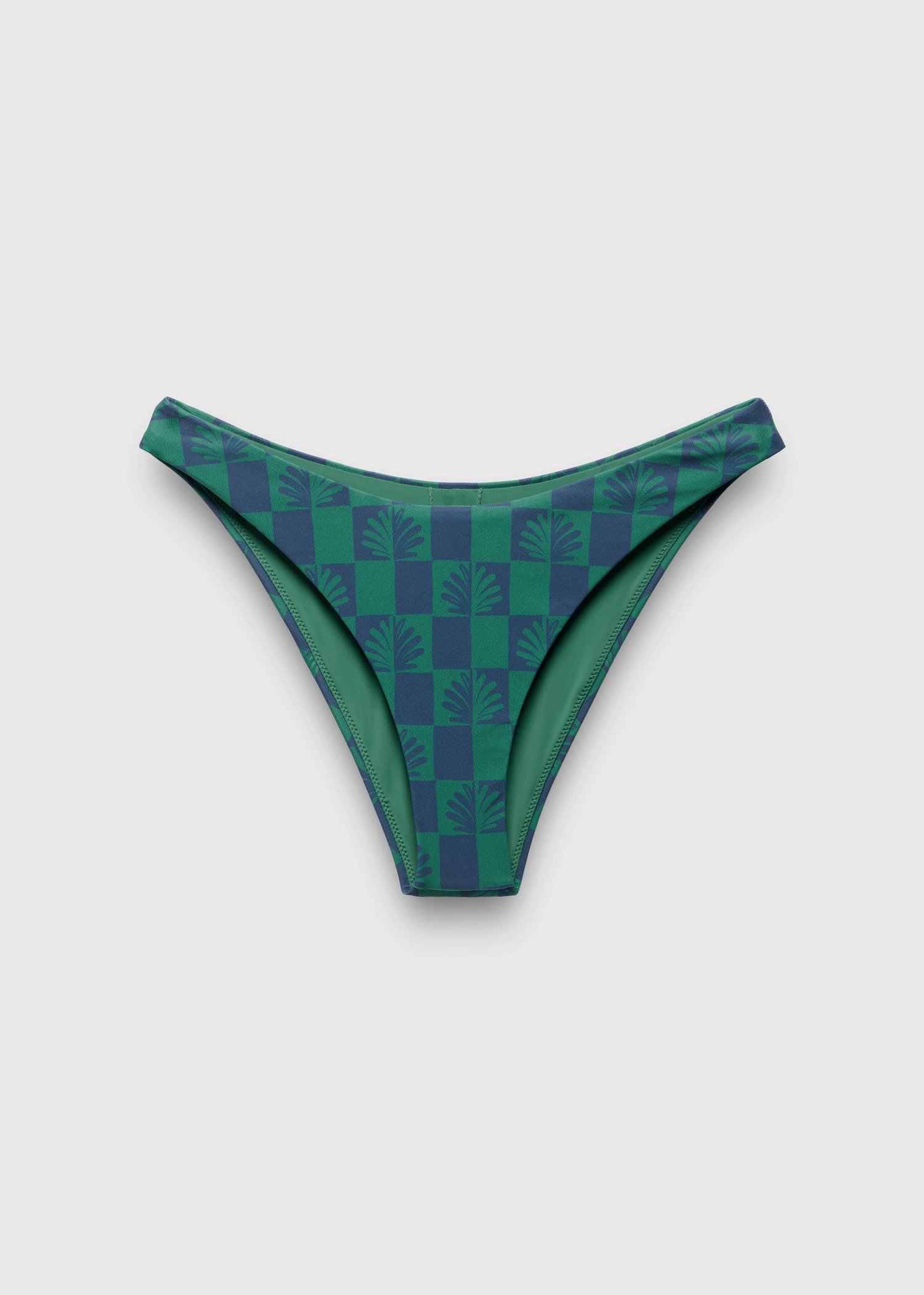Womens prAna Lahari Classic Swim Bottom - Bluff Blue Checker
