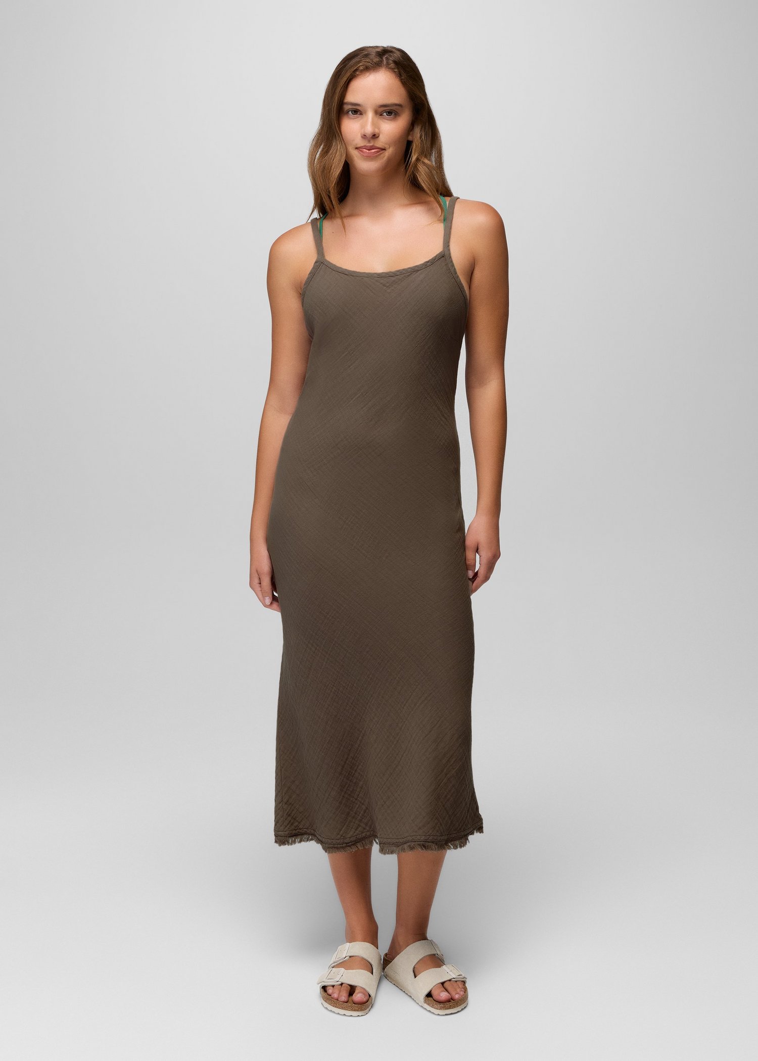 Womens prAna Hideaways Dress - Mud
