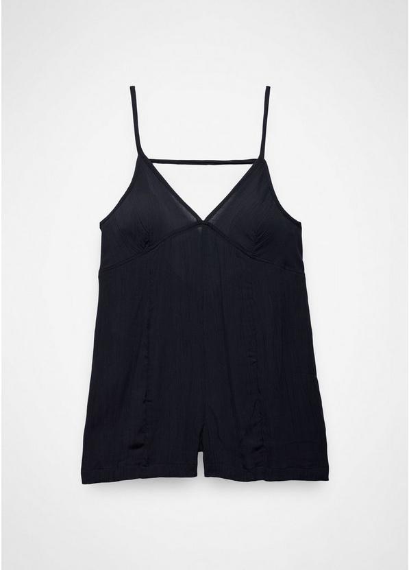 Fernie V-Neck Romper, Color: Black, image 6