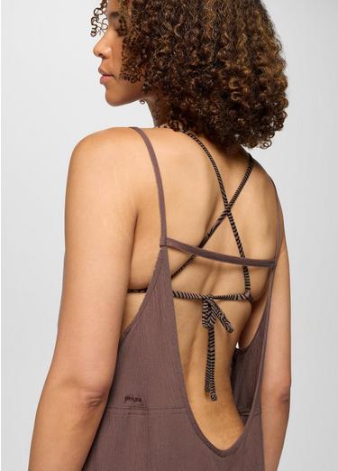 Fernie V-Neck Romper, Color: Carob, image 12