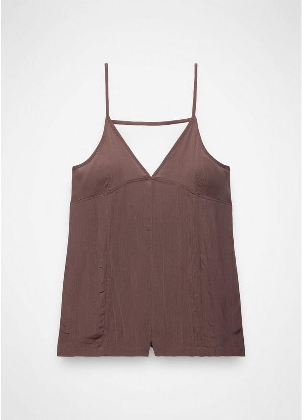 Fernie V-Neck Romper, Color: Carob, image 6