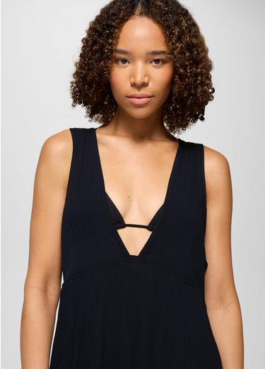 Fernie V-Neck Mini Dress, Color: Black, image 3