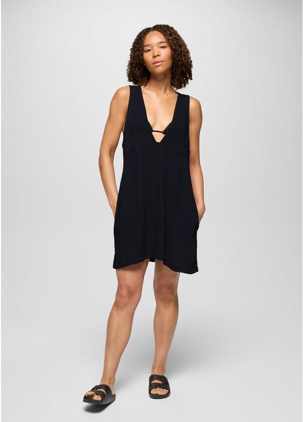 Fernie V-Neck Mini Dress, Color: Black, image 1