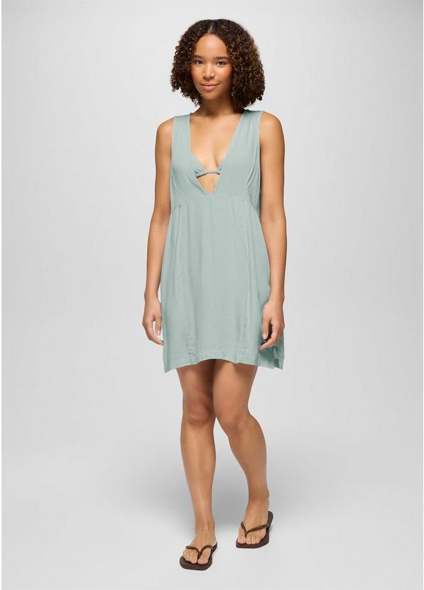 Fernie V-Neck Mini Dress, Color: Saltwater, image 5