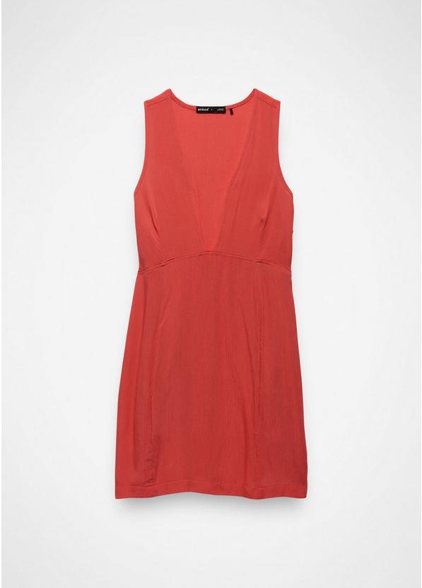 Fernie V-Neck Mini Dress, Color: Rose Fire, image 6