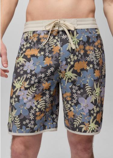 prAna Vintage Boardshort, Color: Black Summer Nights, image 1