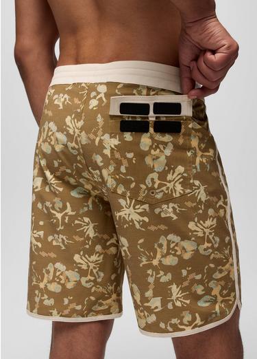 prAna Vintage Boardshort, Color: Retro Olive Digibloom, image 3