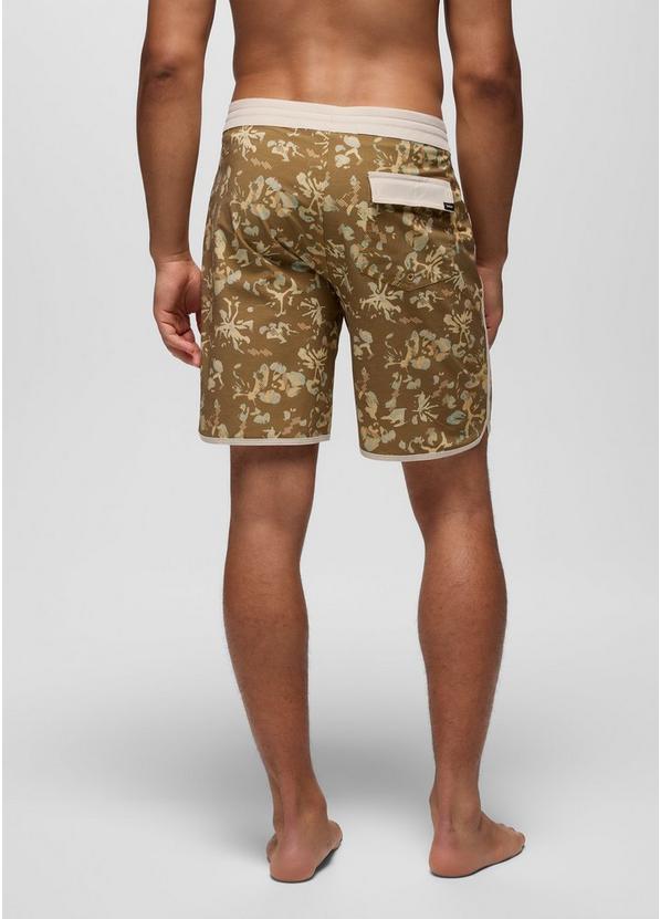 Prana Vintage Boardshort, Color: Retro Olive Digibloom, image 2