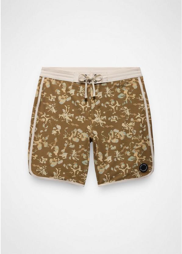 Prana Vintage Boardshort, Color: Retro Olive Digibloom, image 8