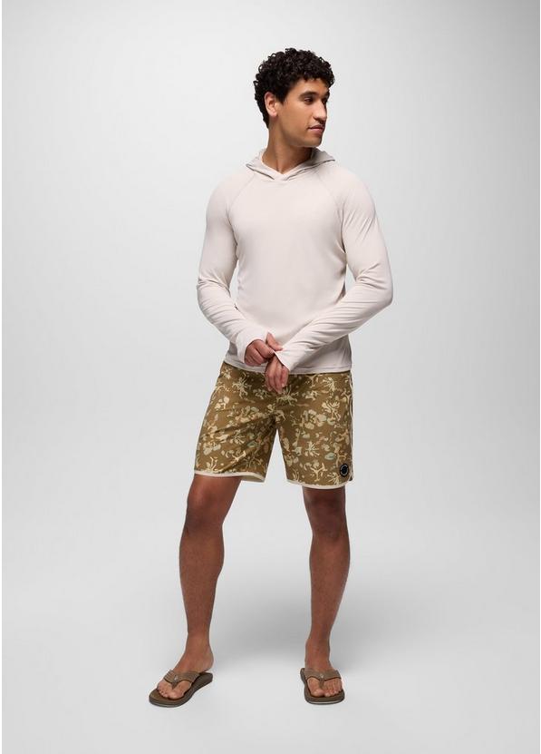 Prana Vintage Boardshort, Color: Retro Olive Digibloom, image 7