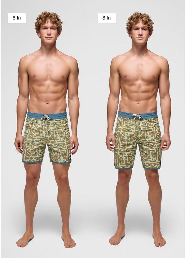 Prana Vintage Boardshort, Color: Bio Mint Retro Bloom, image 5