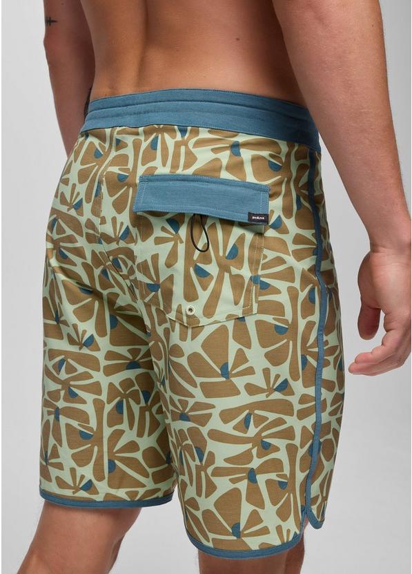 Prana Vintage Boardshort, Color: Bio Mint Retro Bloom, image 4