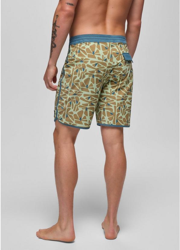 Prana Vintage Boardshort, Color: Bio Mint Retro Bloom, image 2