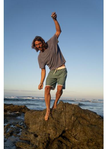 prAna Vintage Boardshort, Color: Jade Palapa, image 3