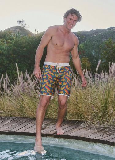 prAna Vintage Boardshort, Color: Catalina Indo Disco, image 3