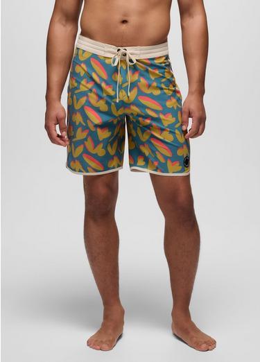 prAna Vintage Boardshort, Color: Catalina Indo Disco, image 1