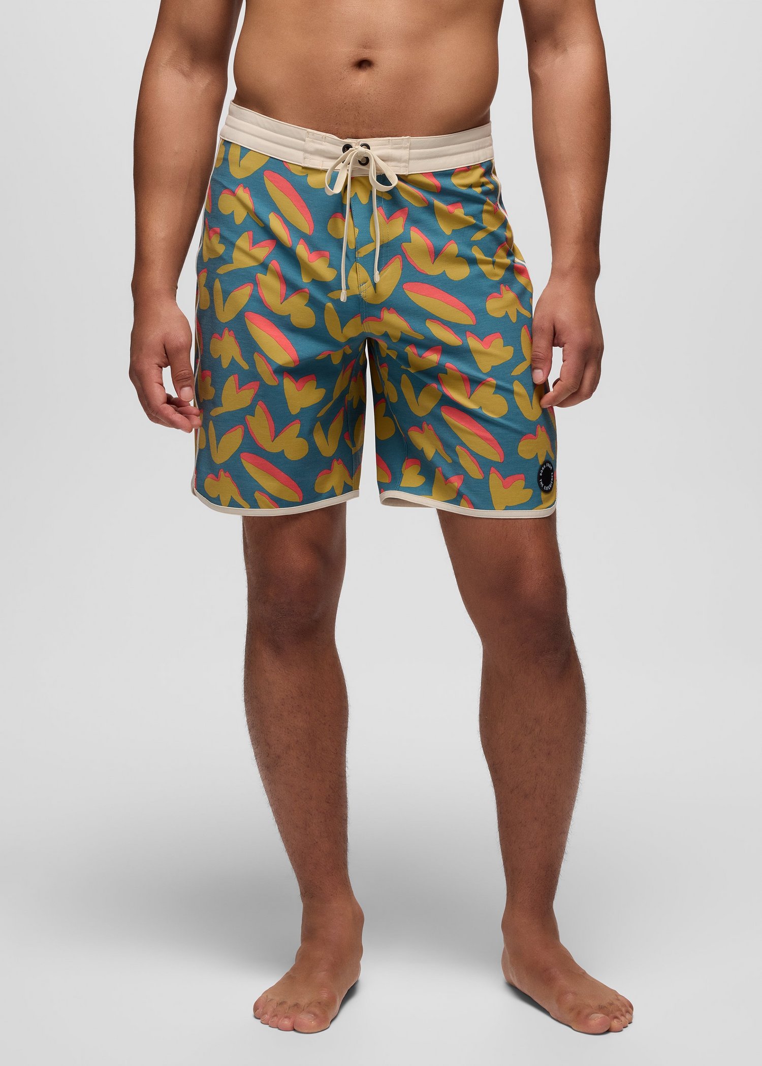 Mens prAna Vintage Boardshort - Catalina Indo Disco