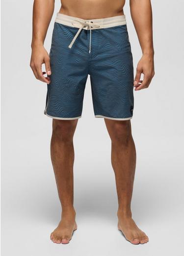 prAna Vintage Boardshort, Color: Stormy Night Wavee, image 1