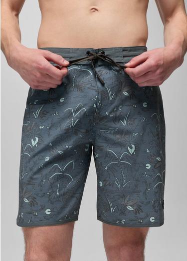 prAna Vintage Boardshort, Color: Bluff Blue Vacation, image 1