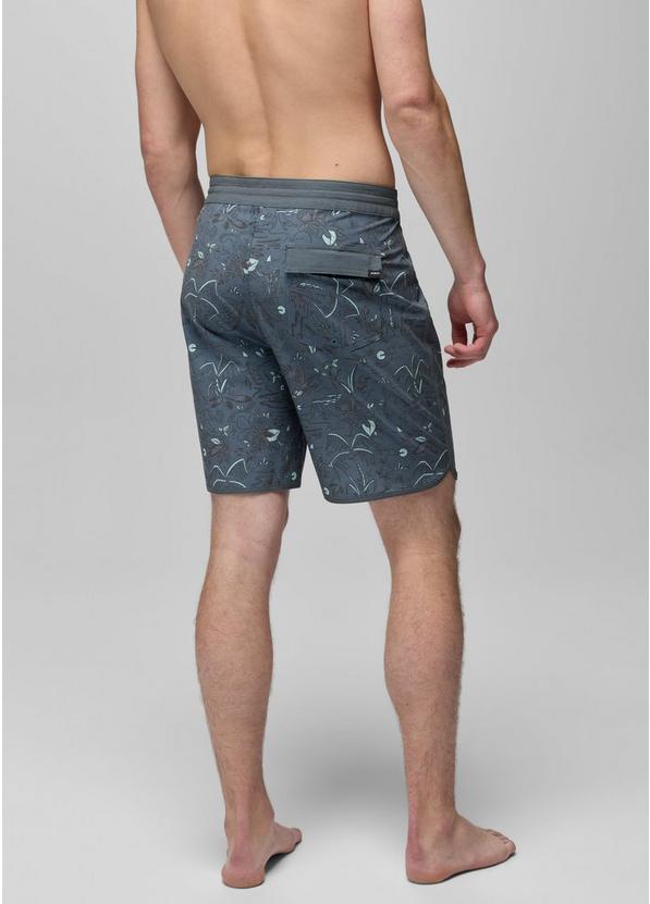 prAna Vintage Boardshort, Color: Bluff Blue Vacation, image 2