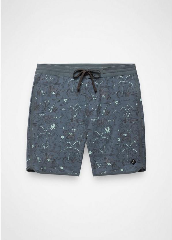 prAna Vintage Boardshort, Color: Bluff Blue Vacation, image 6