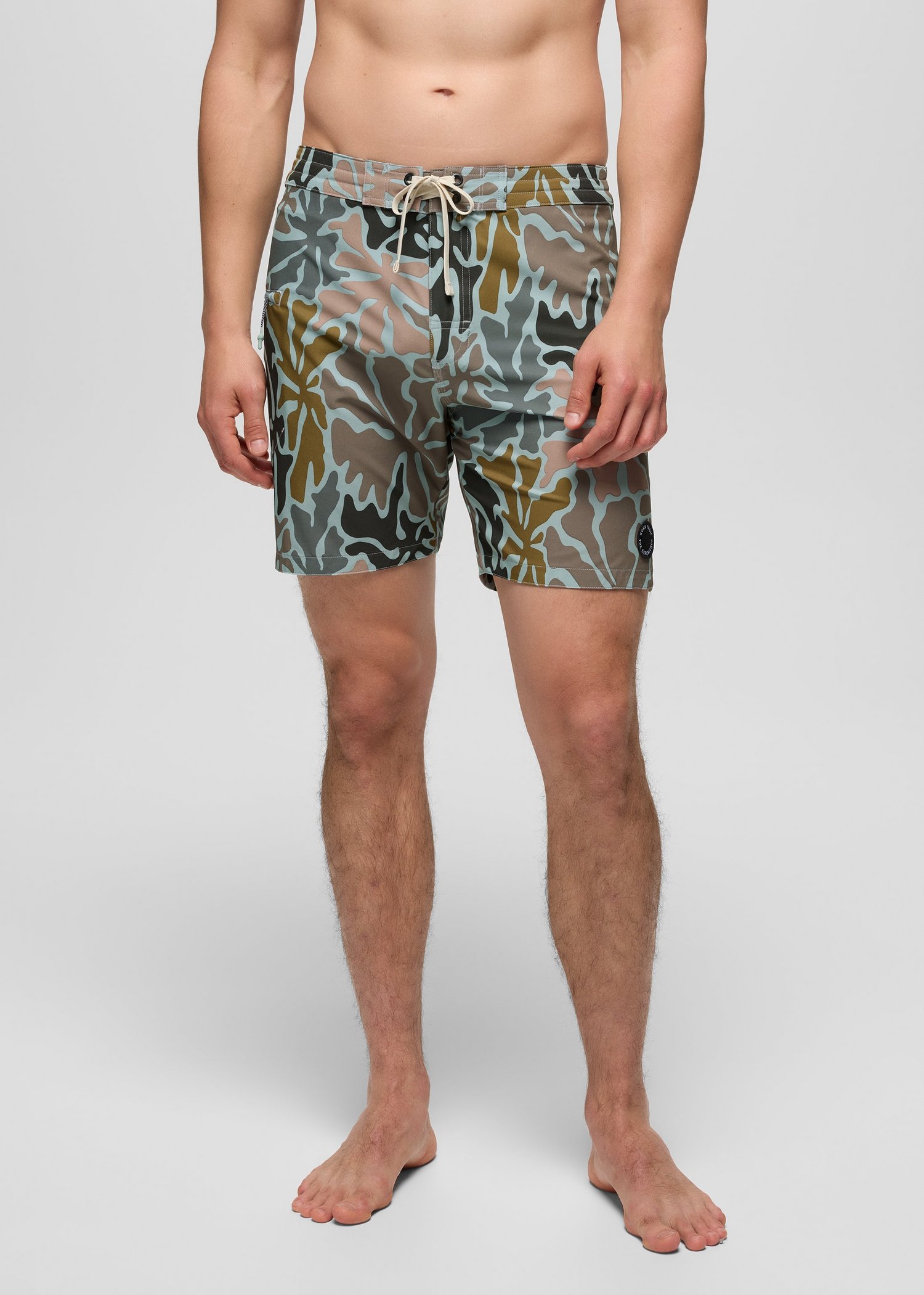 Mens prAna Fenton Boardshort - Saltwater Boogie Bloom
