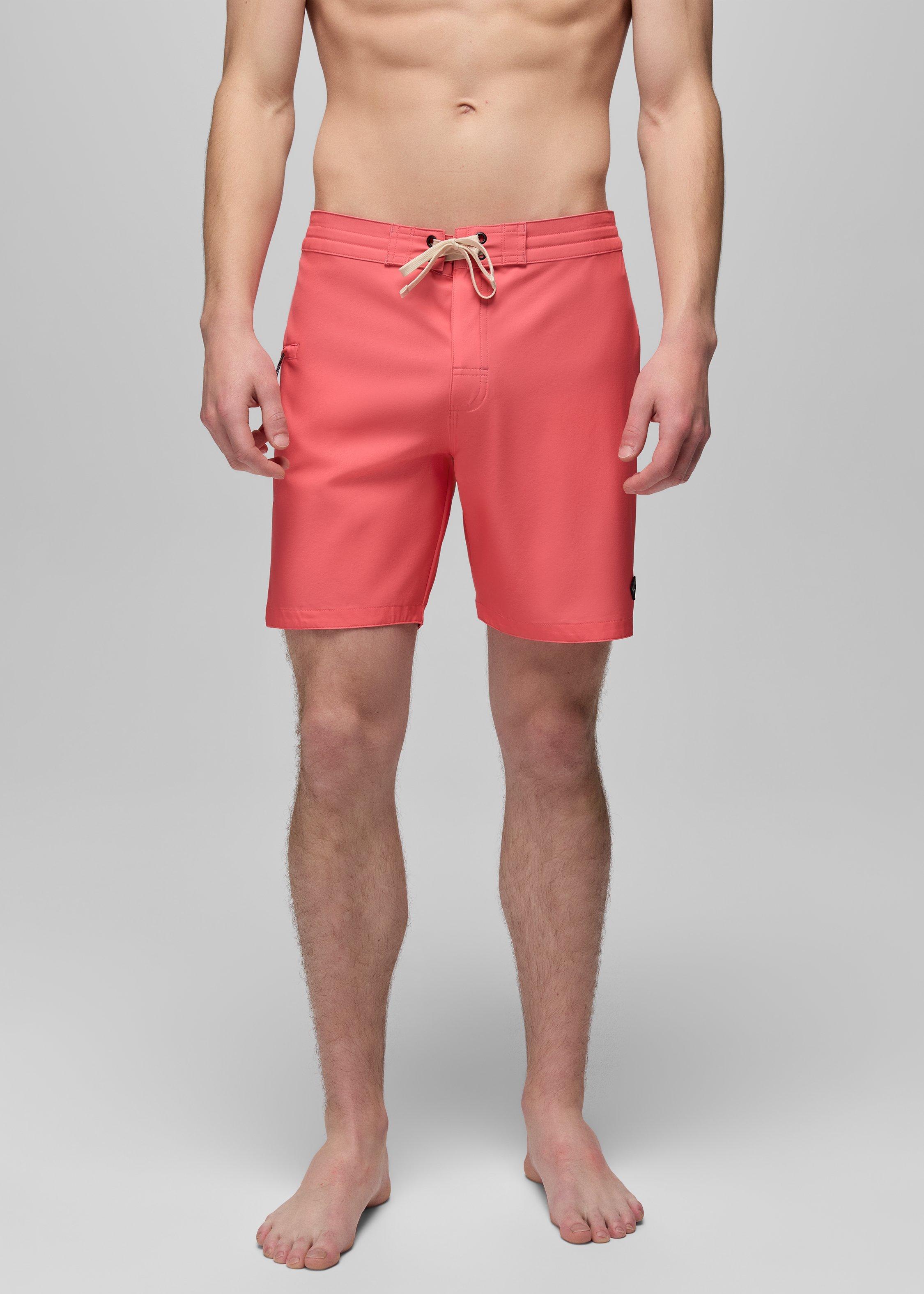 Mens prAna Fenton Boardshort - Guava
