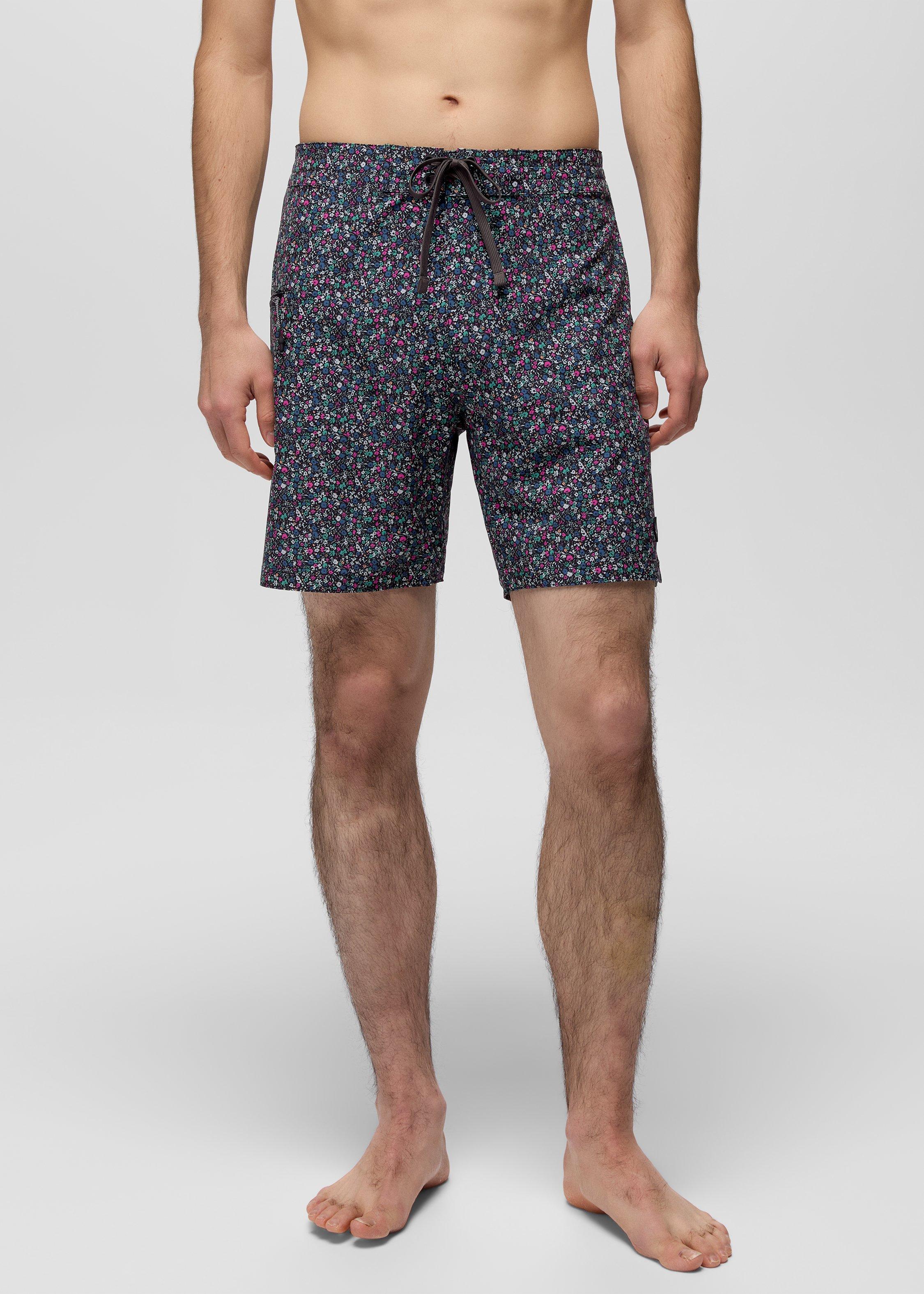 Mens prAna Fenton Boardshort - Multi-Blossom