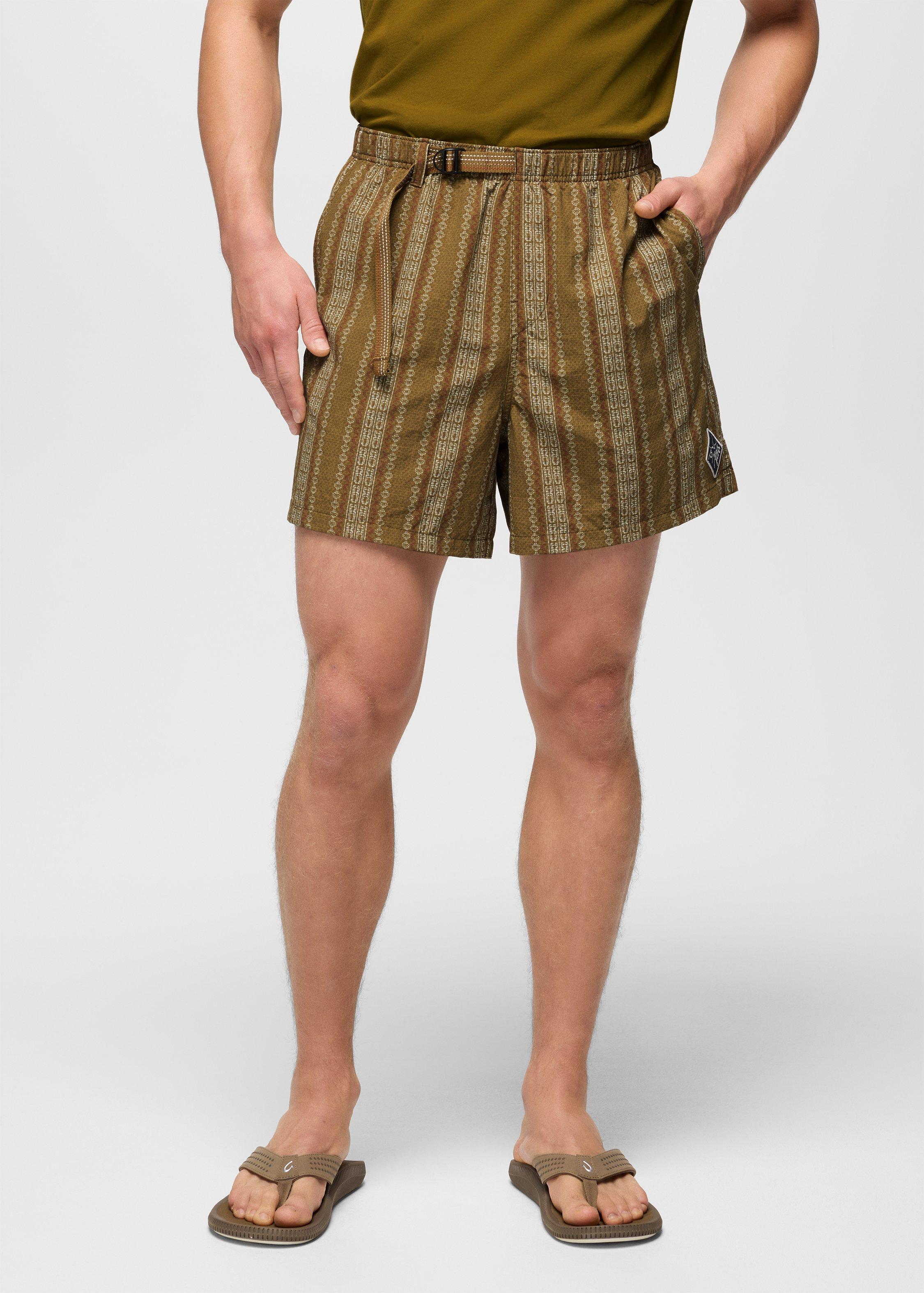 Mens prAna Indio Heritage Short - Retro Olive