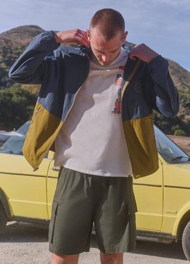 Encinitas Windbreaker, Color: Retro Olive / Stormy Night, image 7