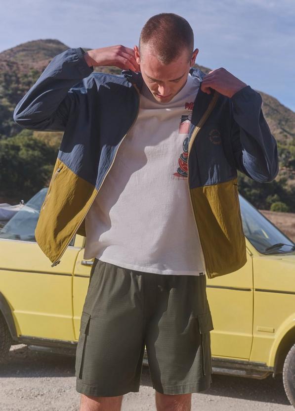 Encinitas Windbreaker, Color: Retro Olive / Stormy Night, image 3