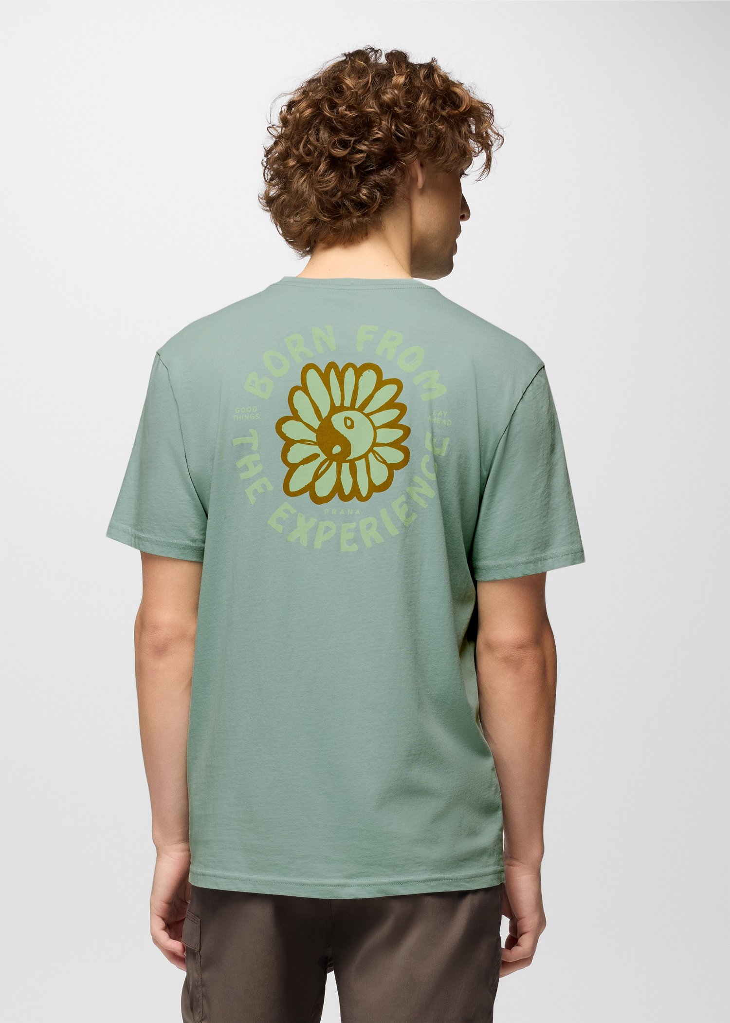 Mens prAna Outdoor Optimist Graphic Tee - Saltwater