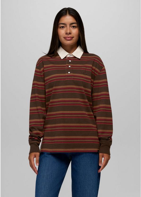 Rockblock Rugby Shirt, Color: Dark Roast, image 10