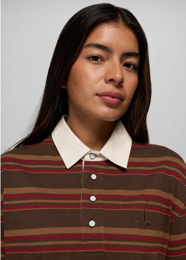 Rockblock Rugby Shirt, Color: Dark Roast, image 4