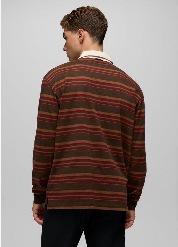 Rockblock Rugby Shirt, Color: Dark Roast, image 3