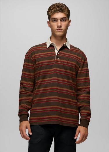 Rockblock Rugby Shirt, Color: Dark Roast, image 2
