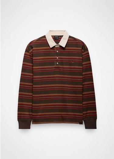 Rockblock Rugby Shirt, Color: Dark Roast, image 1