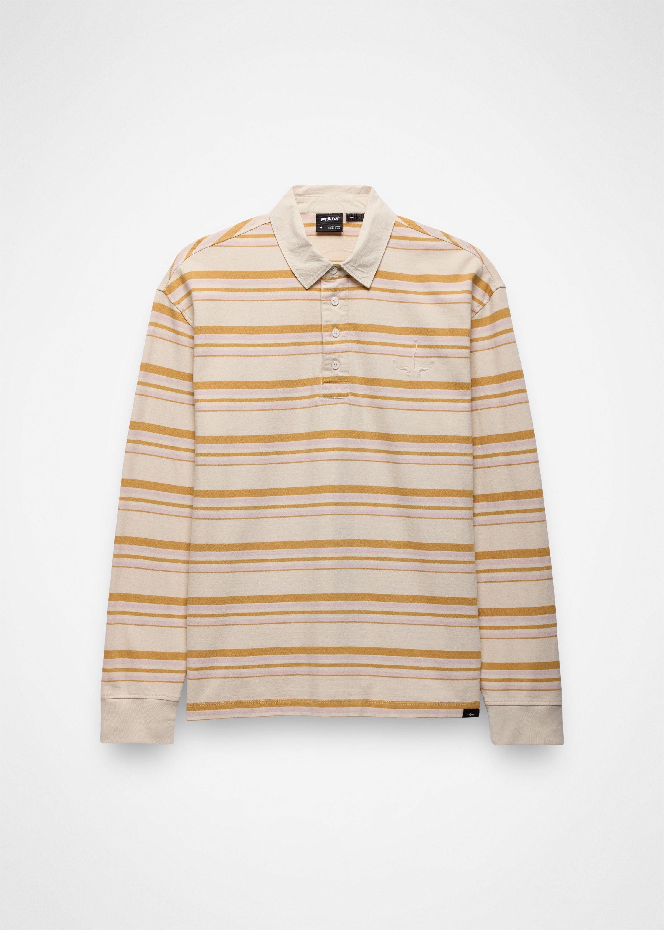 Gender Neutral prAna Rockblock Rugby Shirt - Canvas