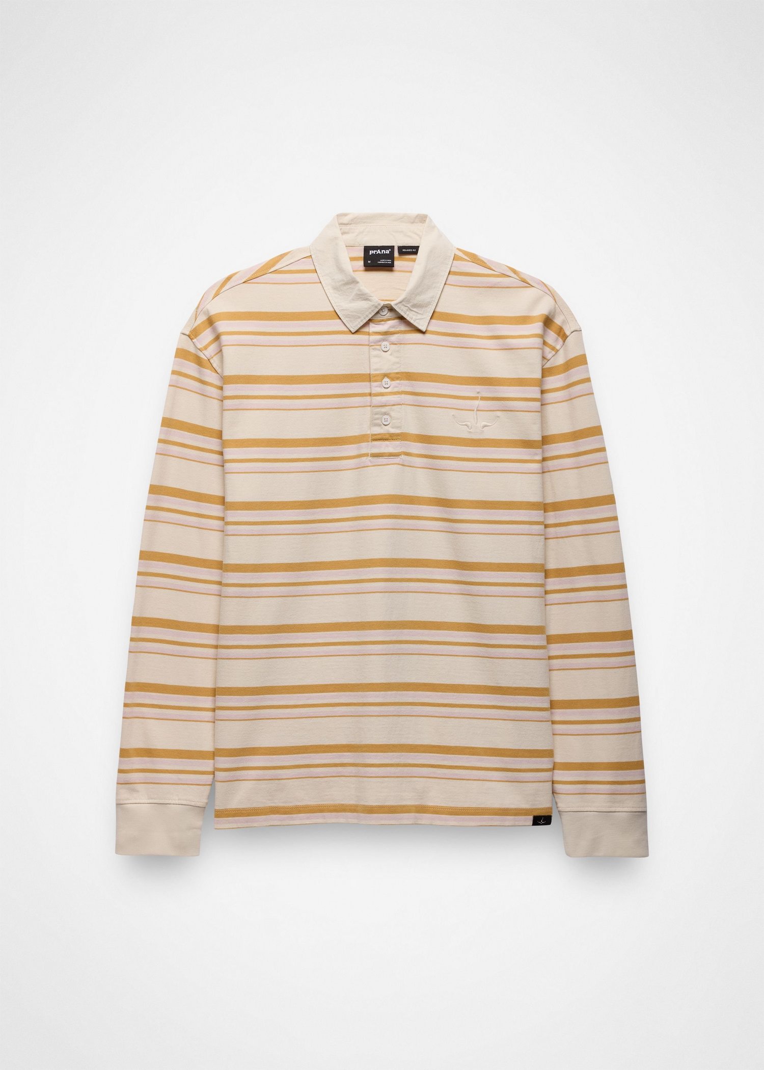 Gender Neutral prAna Rockblock Rugby Shirt - Canvas