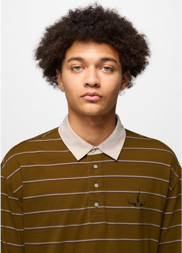 Rockblock Rugby Shirt, Color: Retro Olive, image 6