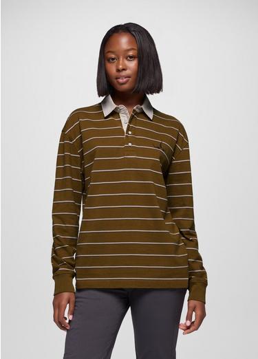 Rockblock Rugby Shirt, Color: Retro Olive, image 12