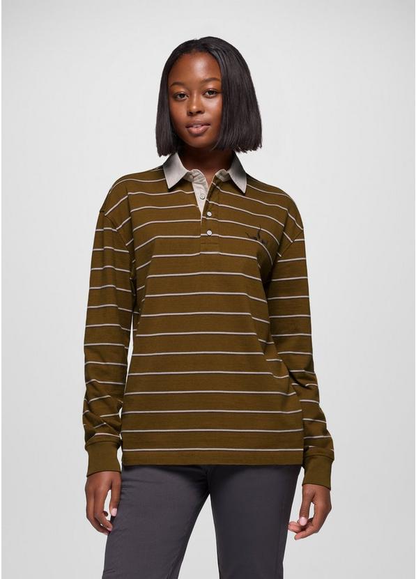 Rockblock Rugby Shirt, Color: Retro Olive, image 4