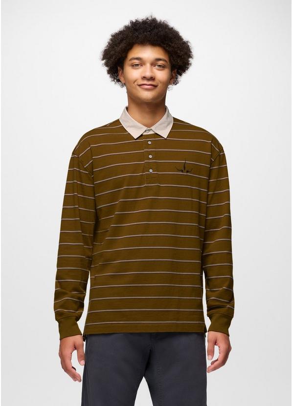 Rockblock Rugby Shirt, Color: Retro Olive, image 2