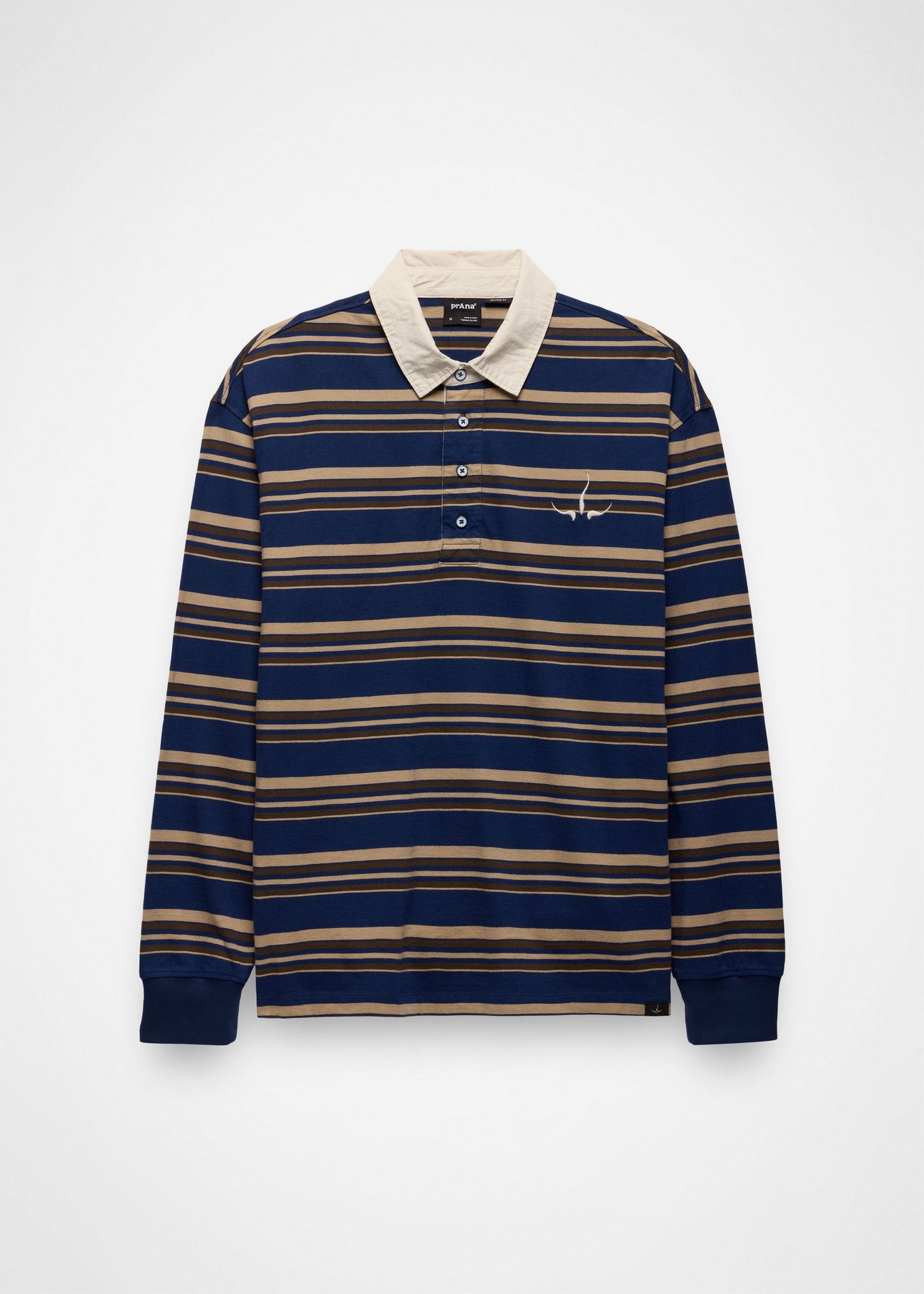 Gender Neutral prAna Rockblock Rugby Shirt - Capulet Blue