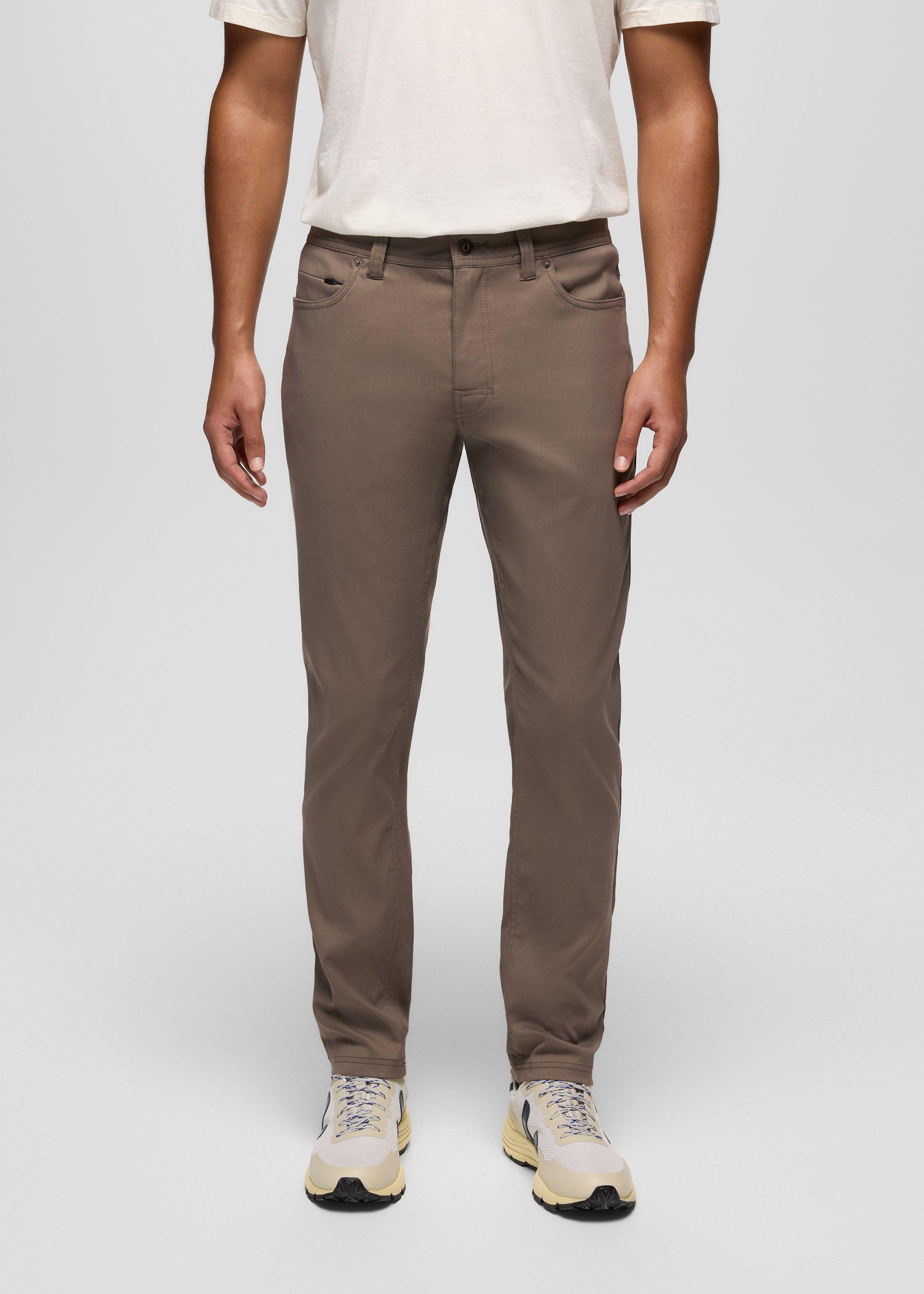 Mens prAna Stretch Zion&trade; 5 Pocket Slim Pant - Mud