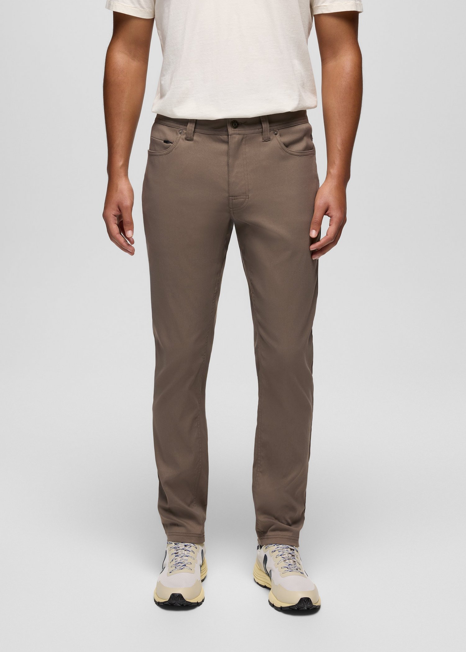 Mens prAna Stretch Zion™ 5 Pocket Slim Pant - Mud