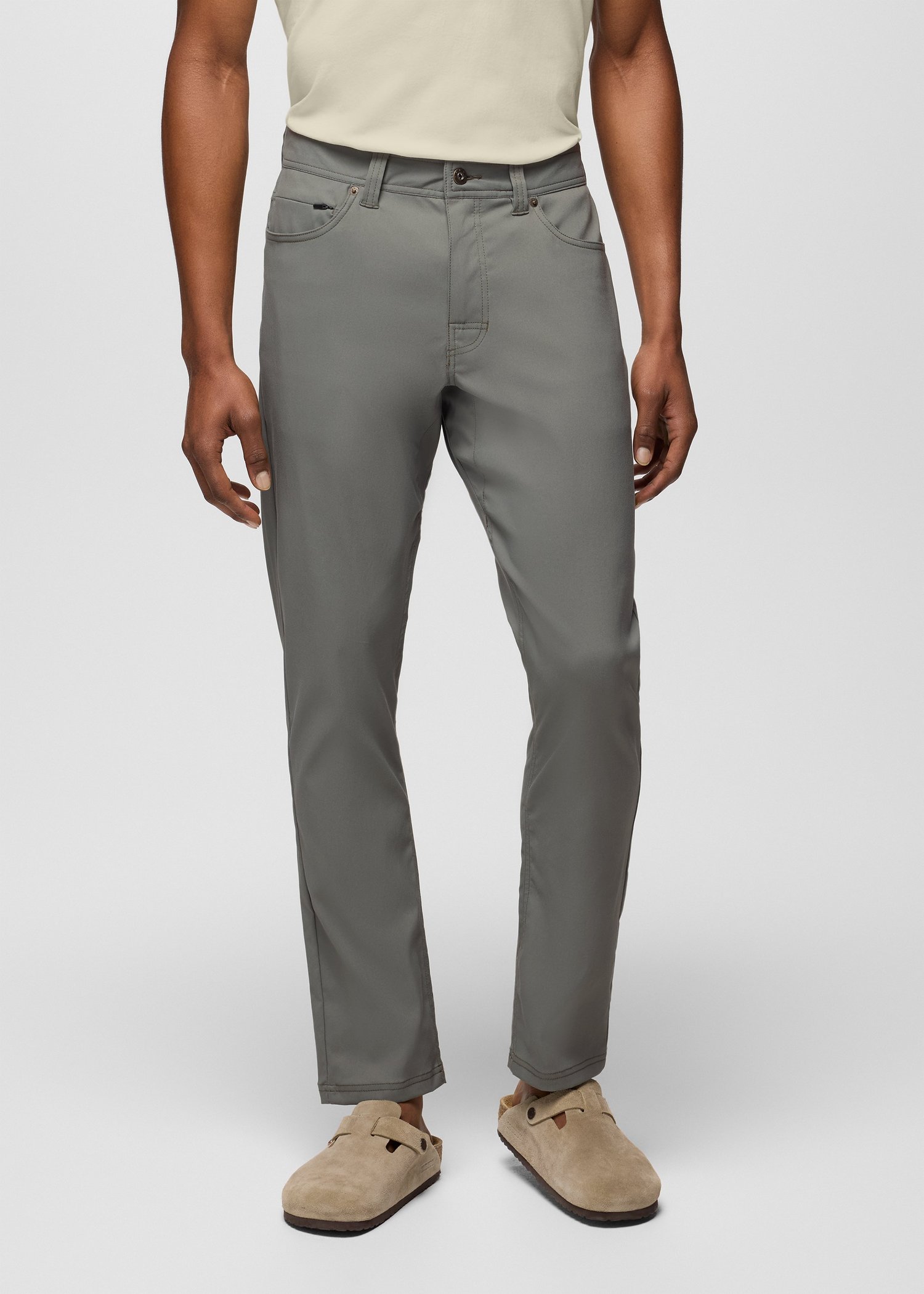 Mens prAna Stretch Zion™ 5 Pocket Slim Pant - Thyme